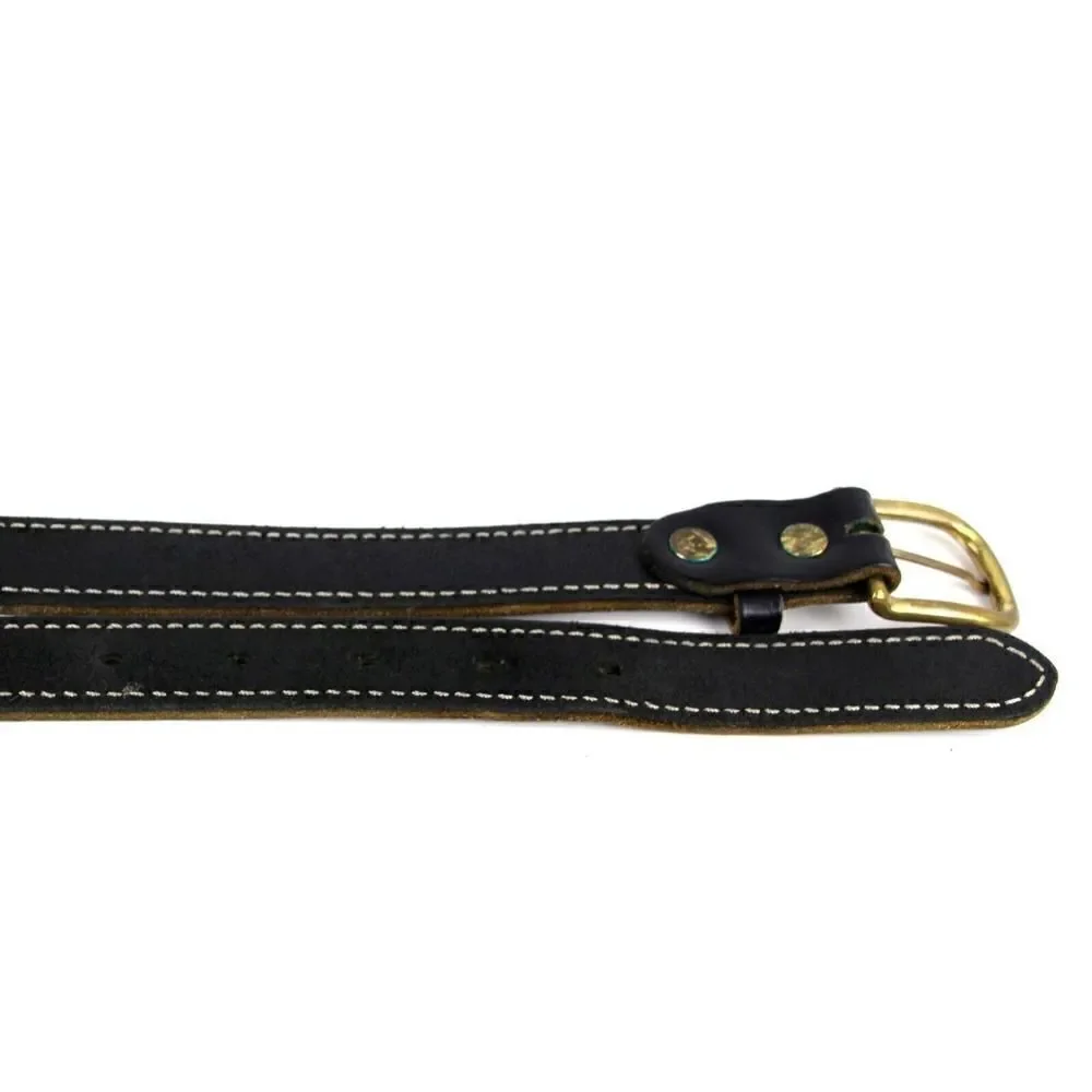 VTG SADDLE BLACK GENUINE LEATHER 1 1/8